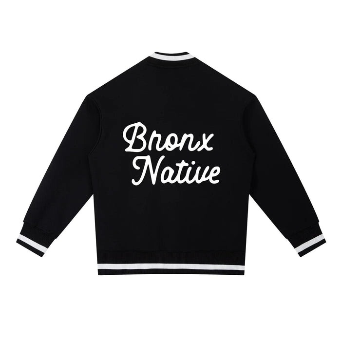 Bronx Native Classy Contrast Piping Zip Bomber Jacket by Bronx Native for New York summer