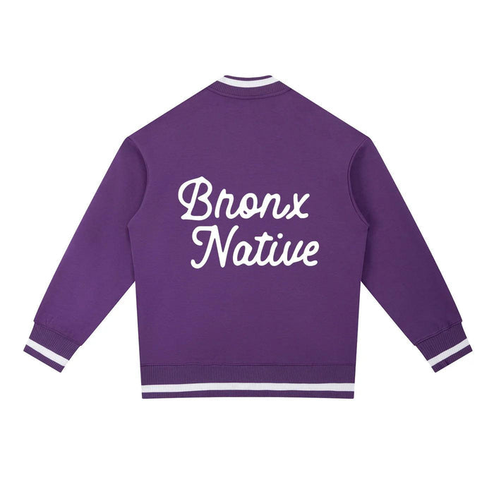 Bronx Native Classy Contrast Piping Zip Bomber Jacket by Bronx Native for New York summer