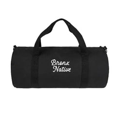 Bronx Native Classy Embroidered Gym Duffel Bag