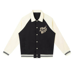 Bronx Native Contrast Raglan Sleeve Baseball Jacket by Bronx Native for New York summer