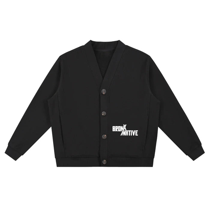 Bronx Native Essential Heavyweight Sweat Cardigan by Bronx Native