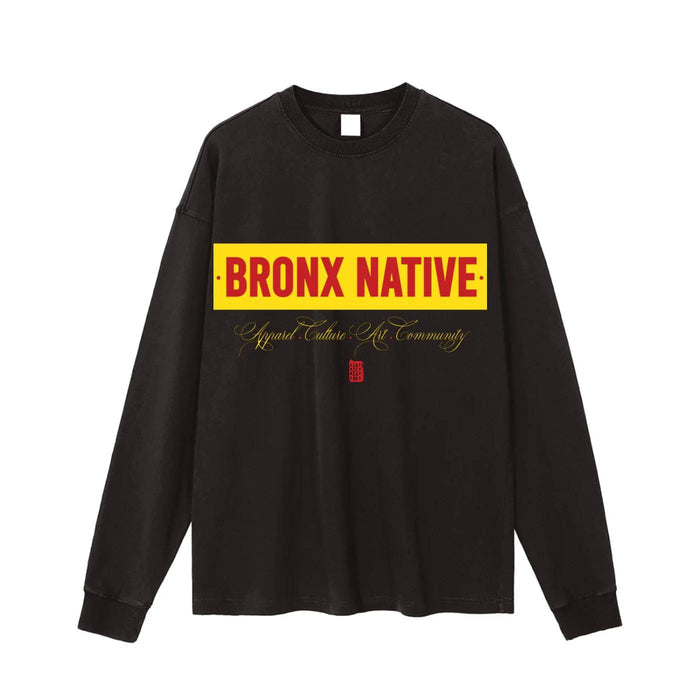 Bronx Native Vintage Washed Long Sleeve T-Shirt
