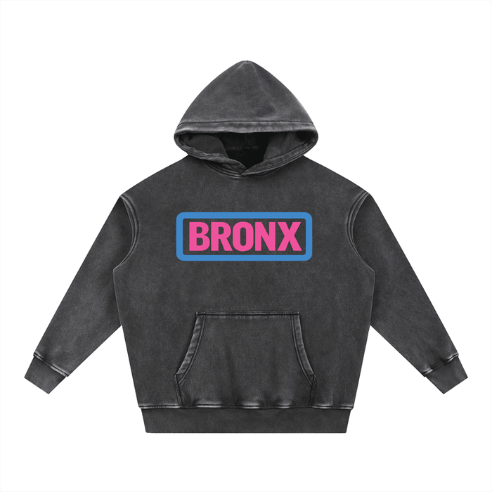BRONX Snow Wash Fleece Oversize Hoodie by Bronx Native for New York summer