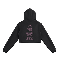 Bronx Women Are Essential Cropped Zip-Up Hoodie