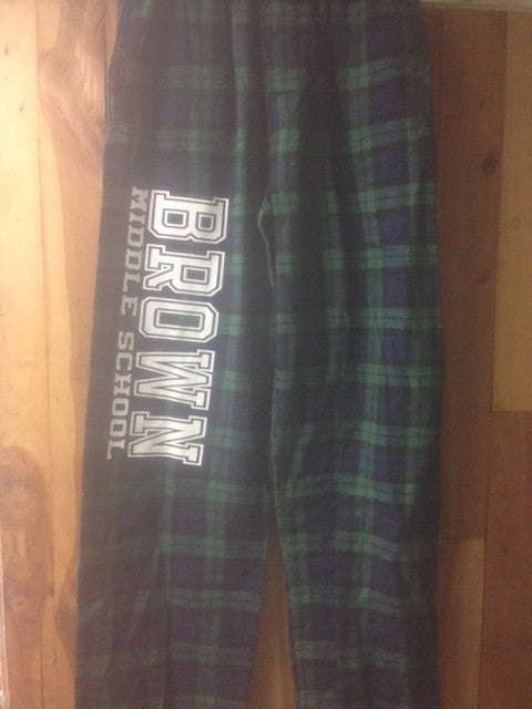 BROWN FLANNEL PANTS
