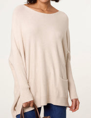 Boxy Jumper With Buttons