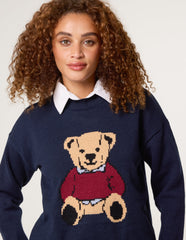 Round Neck Bear Jumper