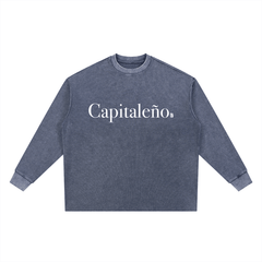 Capitaleño Mineral Wash Waffle Oversized T-Shirt