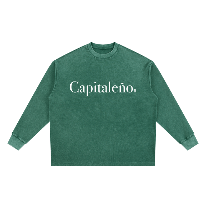 Capitaleño Mineral Wash Waffle Oversized T-Shirt