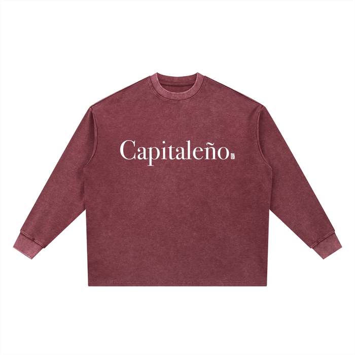 Capitaleño Mineral Wash Waffle Oversized T-Shirt