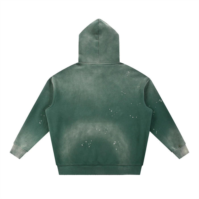 Crated Vintage Washed Frayed Fleece Hoodie