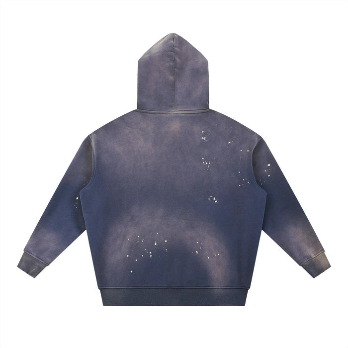 Crated Vintage Washed Frayed Fleece Hoodie