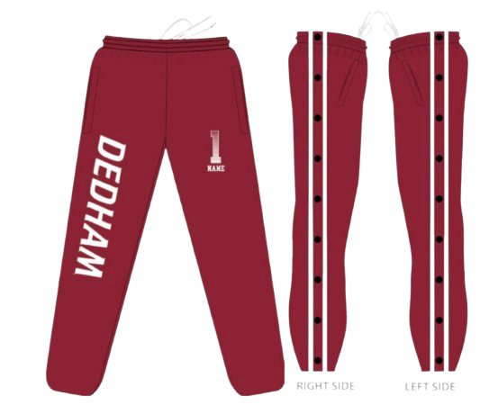 Dedham Youth Tear Away Performance Sweatpants.