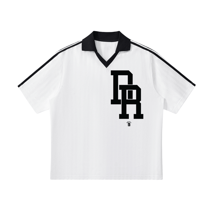 Dominican Republic Contrast Collar Soccer Jersey by Bronx Native
