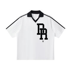 Dominican Republic Contrast Collar Soccer Jersey by Bronx Native