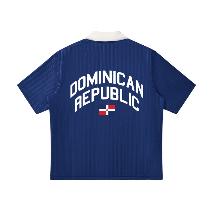 Dominican Republic Striped Soccer Jersey by Bronx Native