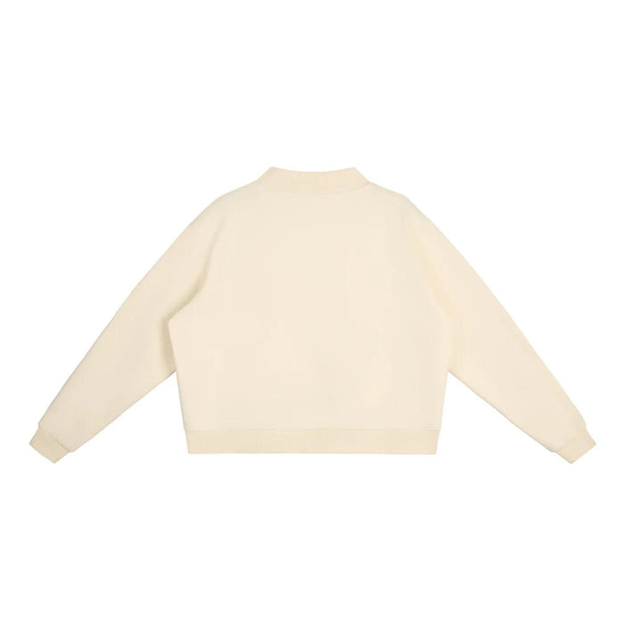 DR Flag Essential Fleece Mock-Neck Crew Sweatshirt (Dominican Pride)