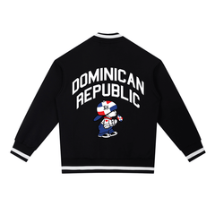 DR Independence Contrast Piping Zip Bomber Jacket by Bronx Native