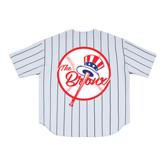 DR Pinstripe Baseball Jersey by Bronx Native