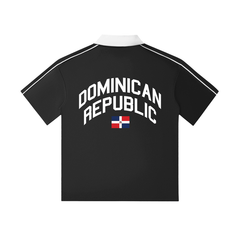 DR to the World Short-Sleeve Polo Shirt by Bronx Native, Summer 2026 polos with BX pride and New York streetwear energy