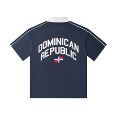 DR to the World Short-Sleeve Polo Shirt by Bronx Native, Summer 2026 polos with BX pride and New York streetwear energy
