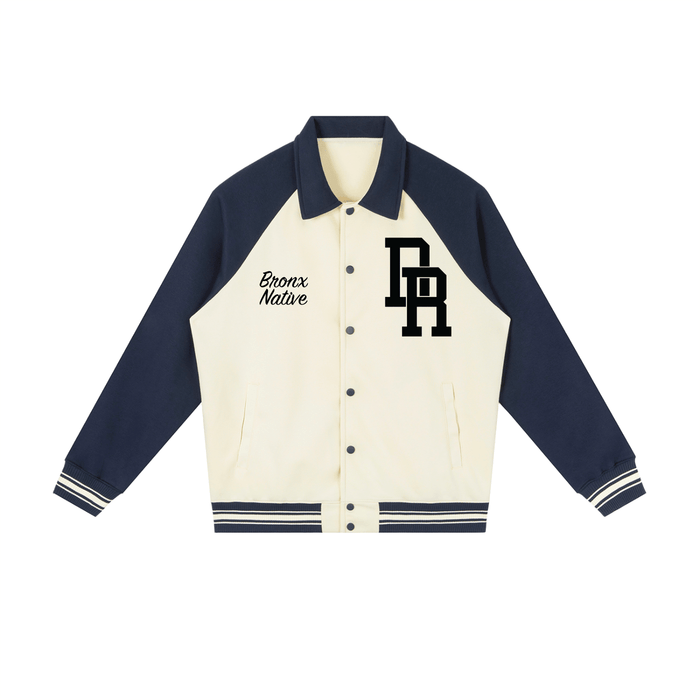 DR x Bronx Native Contrast Raglan Sleeve Baseball Jacket by Bronx Native for New York summer