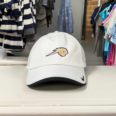 Nike Dri-FIT hat, white, Charger Horse