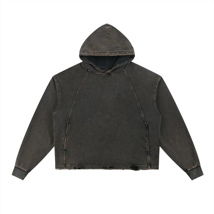 DTMF en El Bronx Vintage Washed Frayed-Hem Hoodie by Bronx Native