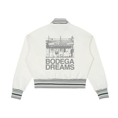 EL BRONX Bodega Dreams Striped Rib Collar Zip Jacket by Bronx Native