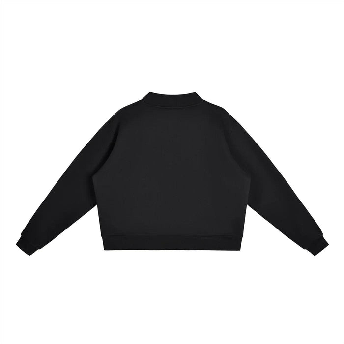 EL BRONX PR Essential Fleece Mock-Neck Crew Sweatshirt