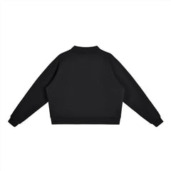 EL BRONX PR Essential Fleece Mock-Neck Crew Sweatshirt