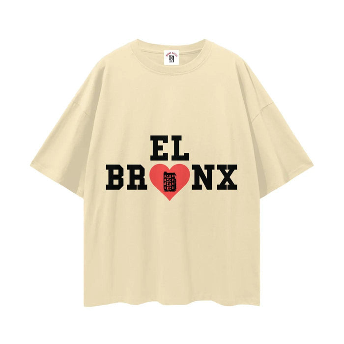 El Bronx Valentine Streetwear Loose Drop Shoulder T-Shirt by Bronx Native