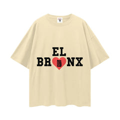 El Bronx Valentine Streetwear Loose Drop Shoulder T-Shirt by Bronx Native