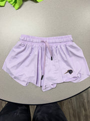 Girls Butterfly shorts, lilac, horse