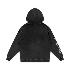 Have a Bronx Day Snow Washed Loose Cotton Hoodie