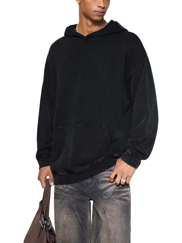 Have a Bronx Day Snow Washed Loose Cotton Hoodie