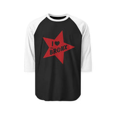 I Love the Bronx, Unisex Three-Quarter Sleeve Raglan Shirt
