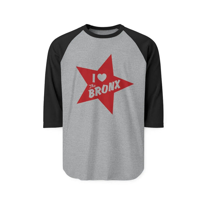 I Love the Bronx, Unisex Three-Quarter Sleeve Raglan Shirt