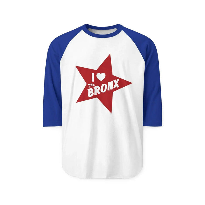 I Love the Bronx, Unisex Three-Quarter Sleeve Raglan Shirt