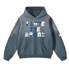 I L🧡💙VE The Bronx Heavy Oversized Hoodie