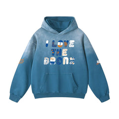 I L🧡💙VE The Bronx Heavy Oversized Hoodie