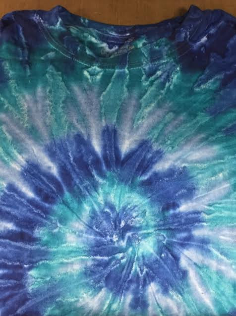 Long Sleeve Tie Dye Tee (White Logo)