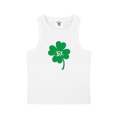 Lucky Clover Womens Snow Washed Tank Top by Bronx Native for New York summer