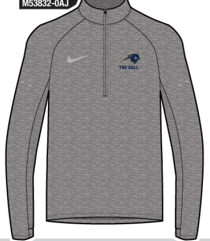 Men's Dri-Fit Stride 1/2 Zip, smoke, horse the hall