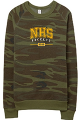 NHS Camo Alternative Apparel Crew Neck Sweatshirt