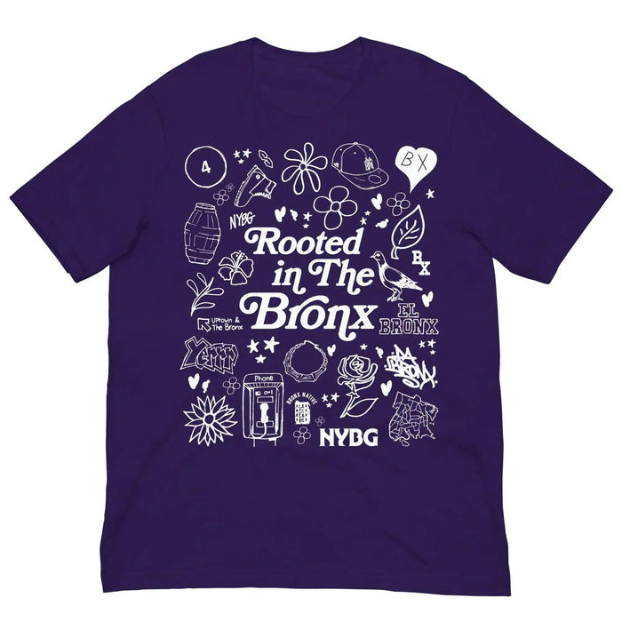 NYBG x Bronx Native Rooted In The Bronx T-Shirt by Bronx Native, Rooted in The Bronx t-shirts streetwear