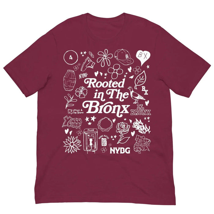 NYBG x Bronx Native Rooted In The Bronx T-Shirt by Bronx Native, Rooted in The Bronx t-shirts streetwear