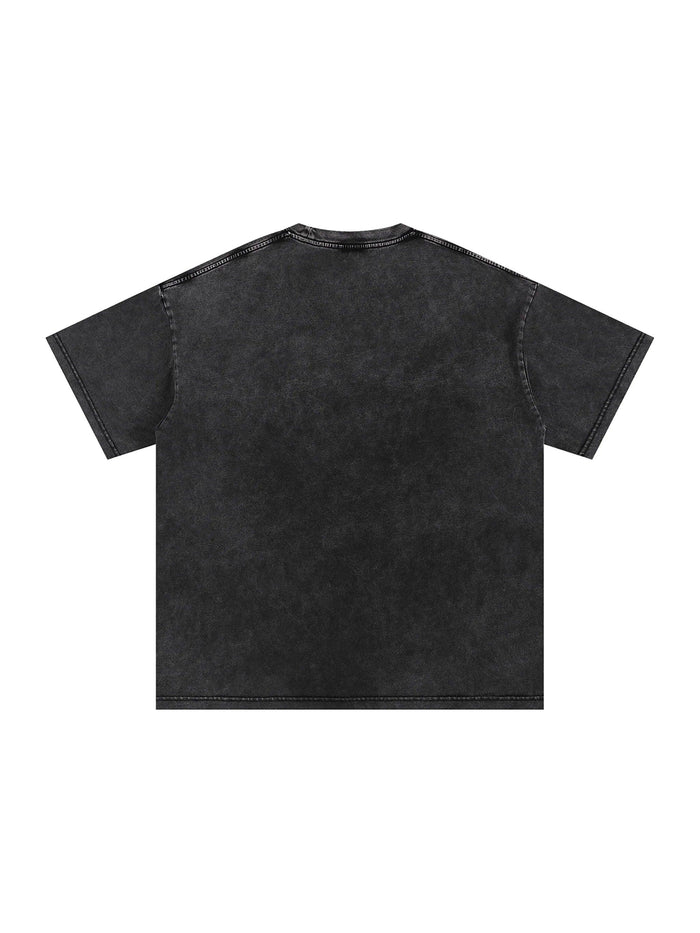 Only The Strong Survive Snow Washed Oversized Cotton T-Shirt