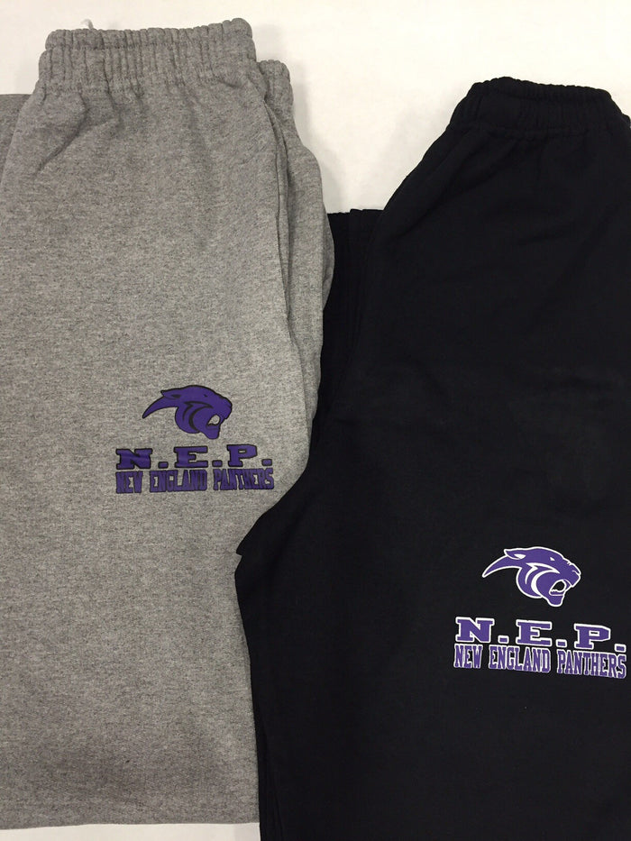 Panthers Open Bottom Sweatpants With Pockets