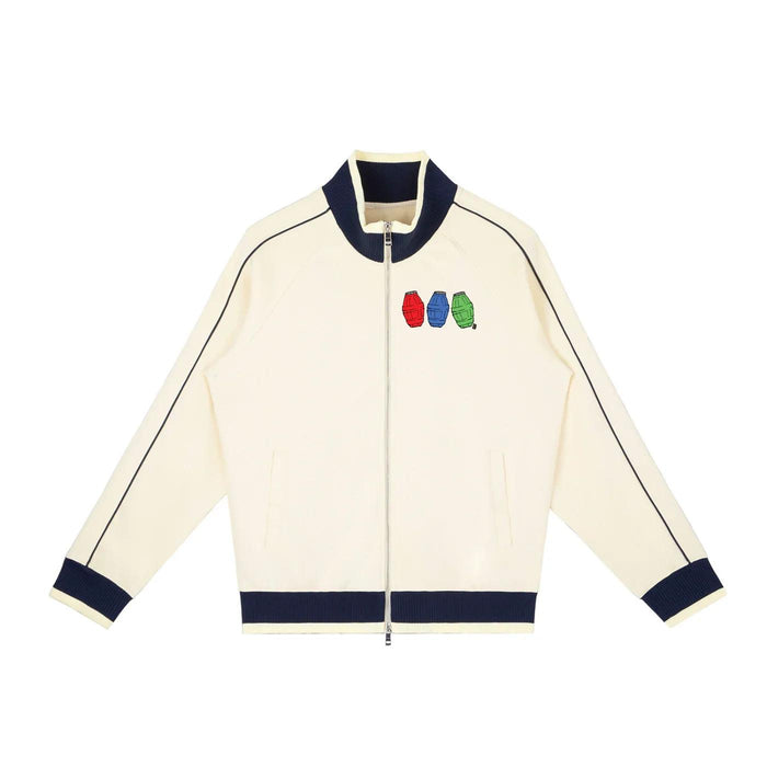 Quarter Waters Color Block Raglan Sleeve Zip Track Jacket by Bronx Native for New York summer